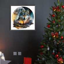 Load image into Gallery viewer, Wolf-Full Round Diamond Painting-40x40cm
