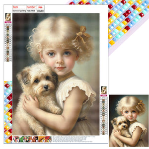 Girl-Full Square Diamond Painting-30x40cm