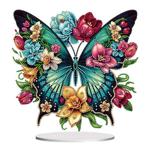 Butterfly-Single Side Drill-Acrylic Diamond Desktop Ornament