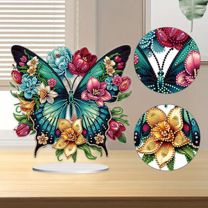 Butterfly-Single Side Drill-Acrylic Diamond Desktop Ornament