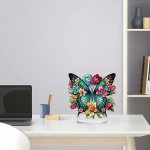 Butterfly-Single Side Drill-Acrylic Diamond Desktop Ornament