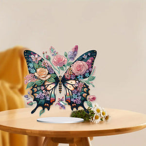 Butterfly-Single Side Drill-Acrylic Diamond Desktop Ornament