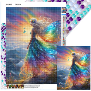 Fantasy Girl-Full Round Diamond Painting-50x65cm-Large Size