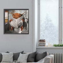 Load image into Gallery viewer, Scottish Highland Cattle-Full Round Diamond Painting-30x30cm
