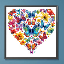 Load image into Gallery viewer, Butterfly Sunflower-Partial Special Diamond Painting-30x30cm
