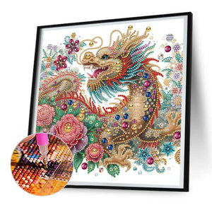 Dragon-Partial Special Diamond Painting-30x30cm