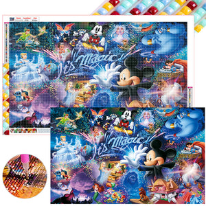 Mickey-Full Square Diamond Painting-80x50cm-Large Size