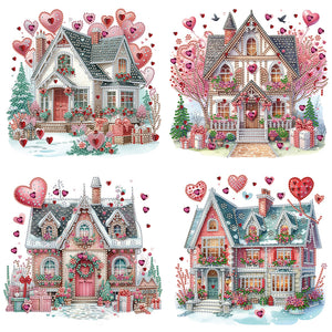 Love House-Partial Special Diamond Painting-30x30cm