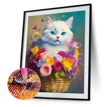 Load image into Gallery viewer, Cat-Full Round Diamond Painting-40x50cm
