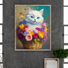 Load image into Gallery viewer, Cat-Full Round Diamond Painting-40x50cm
