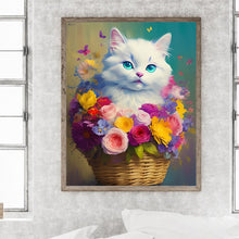 Load image into Gallery viewer, Cat-Full Round Diamond Painting-40x50cm
