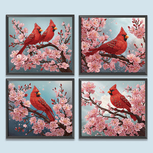 Cardinal-Partial Special Diamond Painting-35x30cm