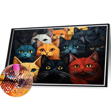 Load image into Gallery viewer, Cat-Full Round Diamond Painting-40x30cm
