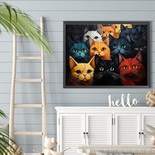 Load image into Gallery viewer, Cat-Full Round Diamond Painting-40x30cm
