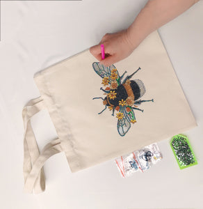 diamond painting stitch-drill cotton fabriceco friendly-bag