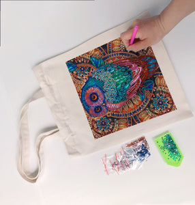 diamond painting stitch-drill cotton fabriceco friendly-bag