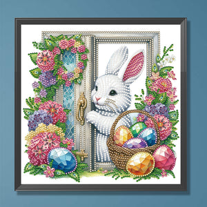 Garden Rabbit-Partial Special Diamond Painting-30x30cm