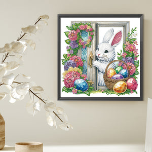 Garden Rabbit-Partial Special Diamond Painting-30x30cm