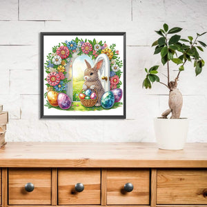 Garden Rabbit-Partial Special Diamond Painting-30x30cm