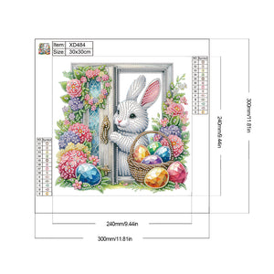 Garden Rabbit-Partial Special Diamond Painting-30x30cm