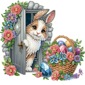 Garden Rabbit-Partial Special Diamond Painting-30x30cm