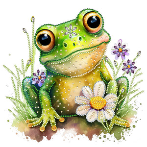 Frog-Partial Special Diamond Painting-30x30cm