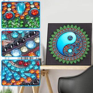 Mandala-Special Shaped Crystal Diamond Painting-30*30cm