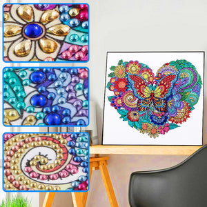 Love Butterfly-Special Shaped Crystal Diamond Painting-30*30cm