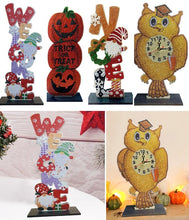 Load image into Gallery viewer, Halloween/Christmas Single Sided Wooden Desktop Ornaments
