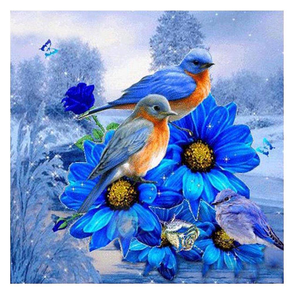 Blue Birds - Full Drill Diamond Painting