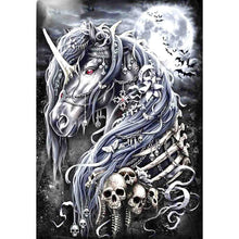 Load image into Gallery viewer, Skull Unicorn - Full Drill Diamond Painting
