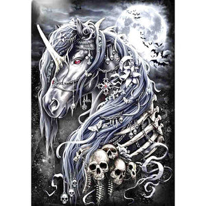 Skull Unicorn - Full Drill Diamond Painting