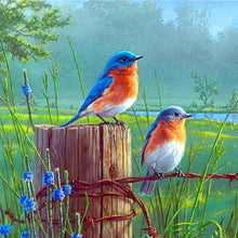 Load image into Gallery viewer, Standing Birds - Full Drill Diamond Painting
