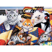 Load image into Gallery viewer, Cats Family - Full Drill Diamond Painting
