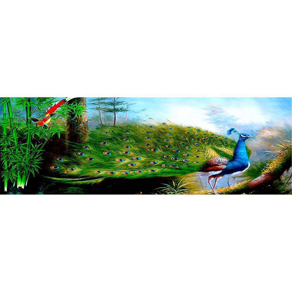 Fantasy Peacock - Full Drill Diamond Painting - 80x30cm