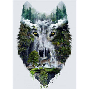 Abstract Wolf - Full Drill Diamond Painting