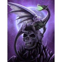 Load image into Gallery viewer, Evil Skull Dragon   - Full Drill Diamond Painting
