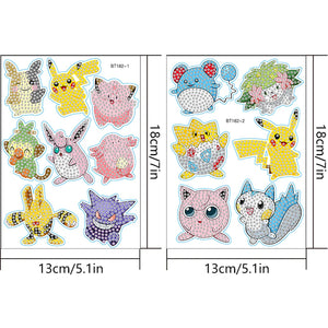 2pcs Pokémon - 5d diy craft stickers