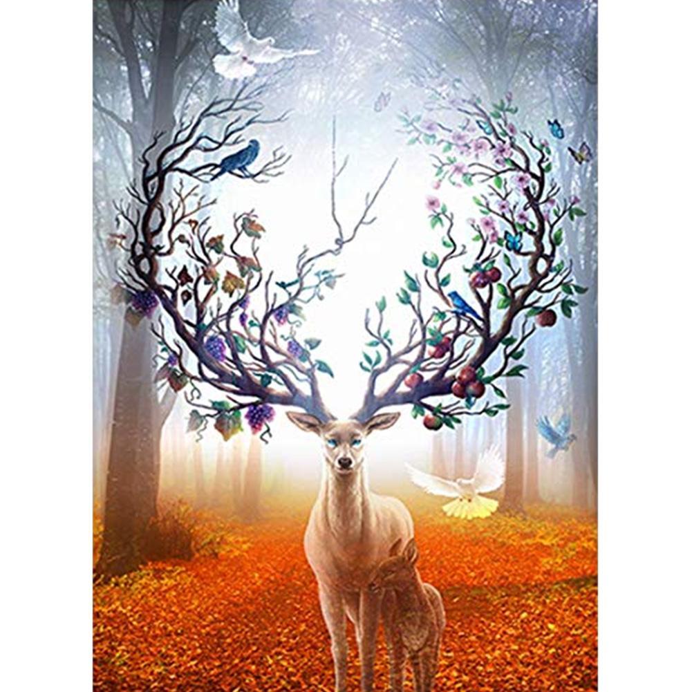 Hanging Deer - Full Drill Diamond Painting - 40x60cm