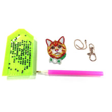 Load image into Gallery viewer, 4pcs Cat DIY Keychain
