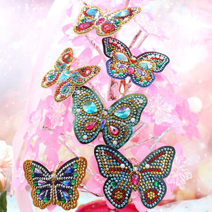 6pcs Butterfly DIY Keychain