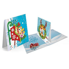 Load image into Gallery viewer, 8PCS/SET 3D CHRISTMAS GREETING CARDS DIAMOND PAINTING
