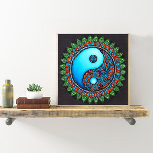 Mandala-Special Shaped Crystal Diamond Painting-30*30cm