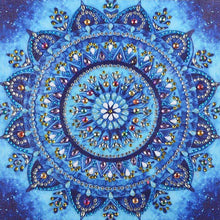 Load image into Gallery viewer, Blue Mandala - Full Drill Diamond Painting
