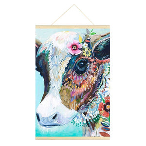 Hanging Cattle - Full Drill Diamond Painting - 40x60cm