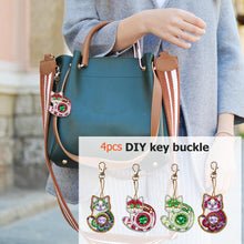 Load image into Gallery viewer, 4pcs Cat DIY Keychain
