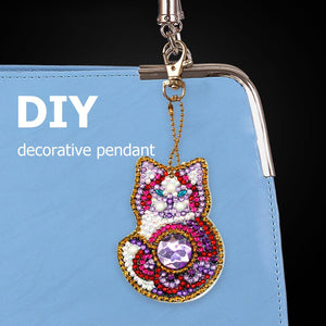 4pcs Cat DIY Keychain