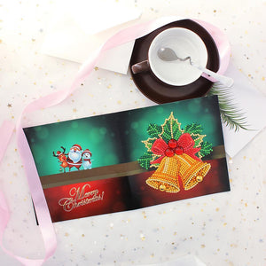 8pcs/set Christmas Greeting Cards Diamond Painting