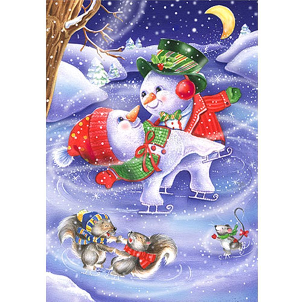 Snowman - Full Drill Diamond Painting