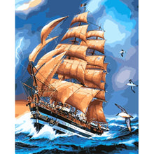 Load image into Gallery viewer, Sailboat - Full Drill Diamond Painting
